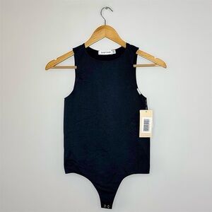New JustFab Black Sleeveless Bodysuit S/XS